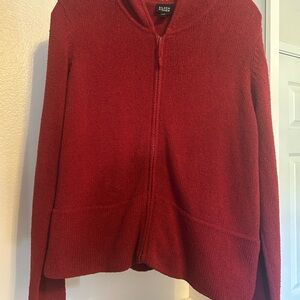 Eileen Fisher Women's Rich Red Cardigan